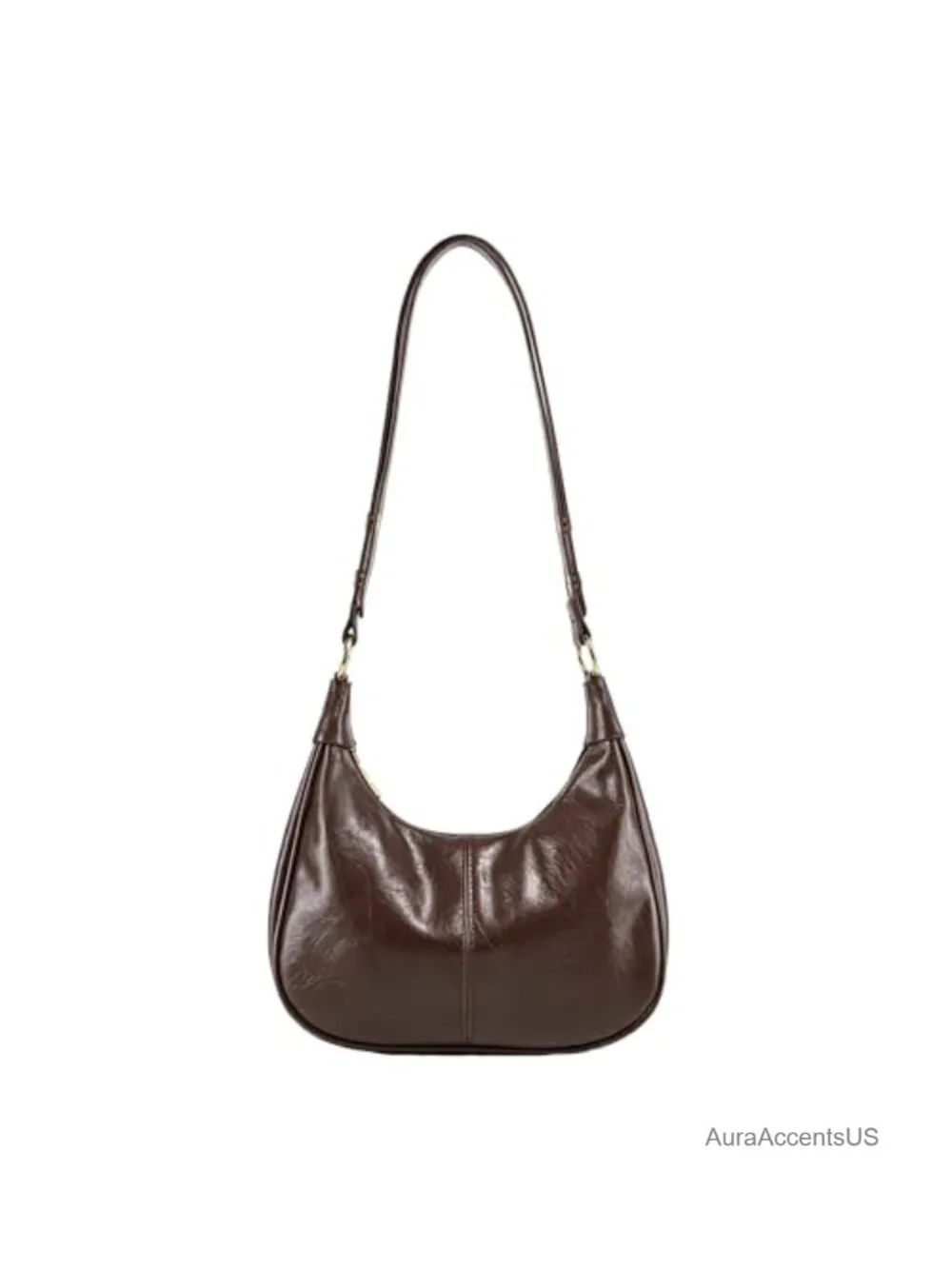 Small Hobo Bag Faux Leather Soft Crossbody Purse Crescent Shoulder